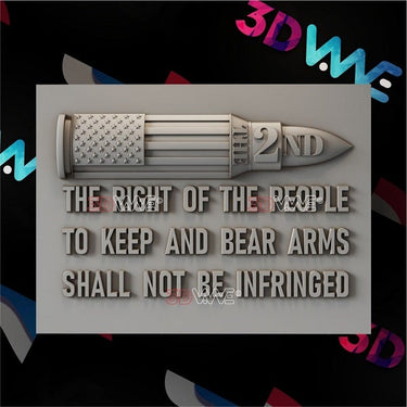 SECOND AMENDMENT 3d stl 3DWave.us